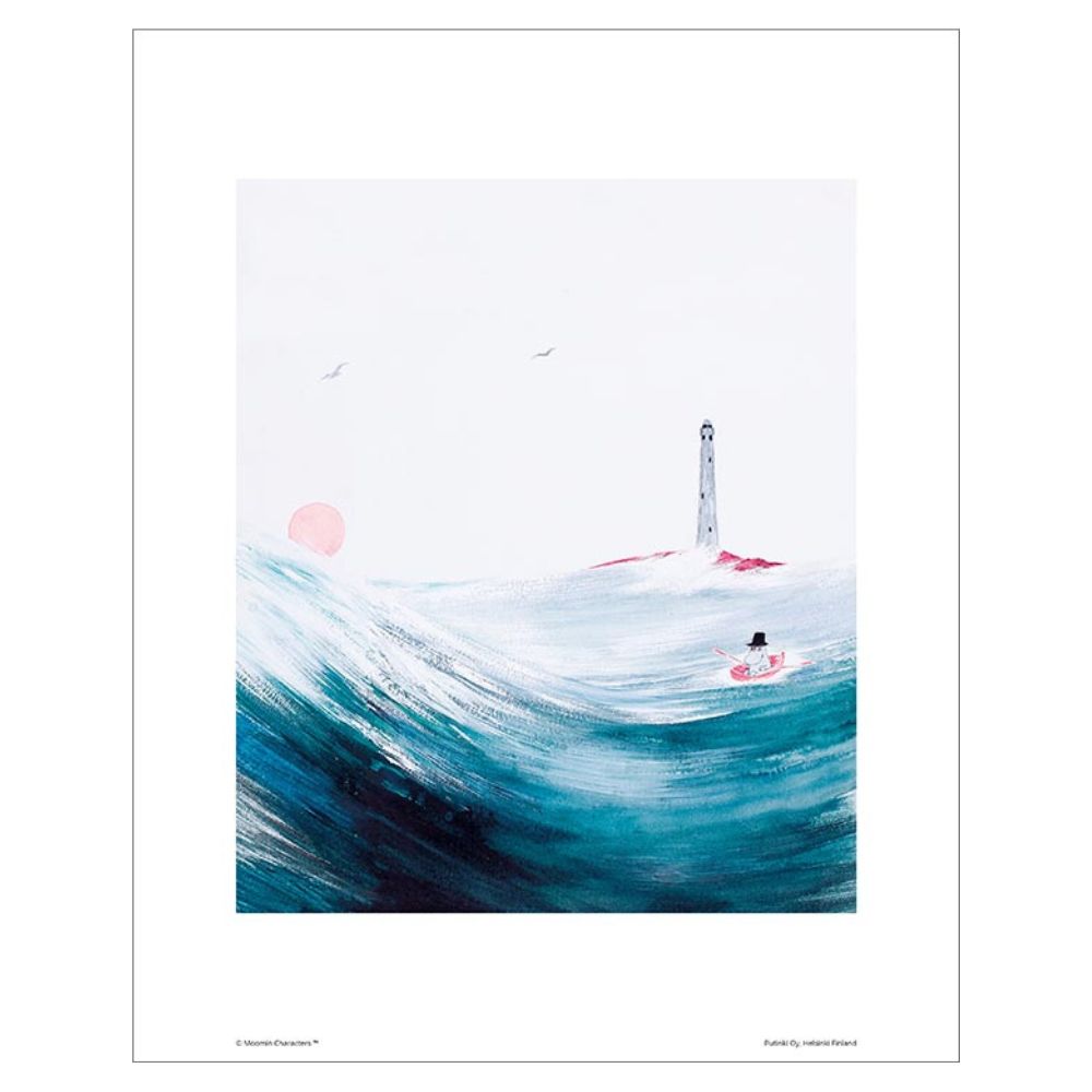 Plakat Muminki - Tatuś Muminka i morze 24 x 30 cm Putinki