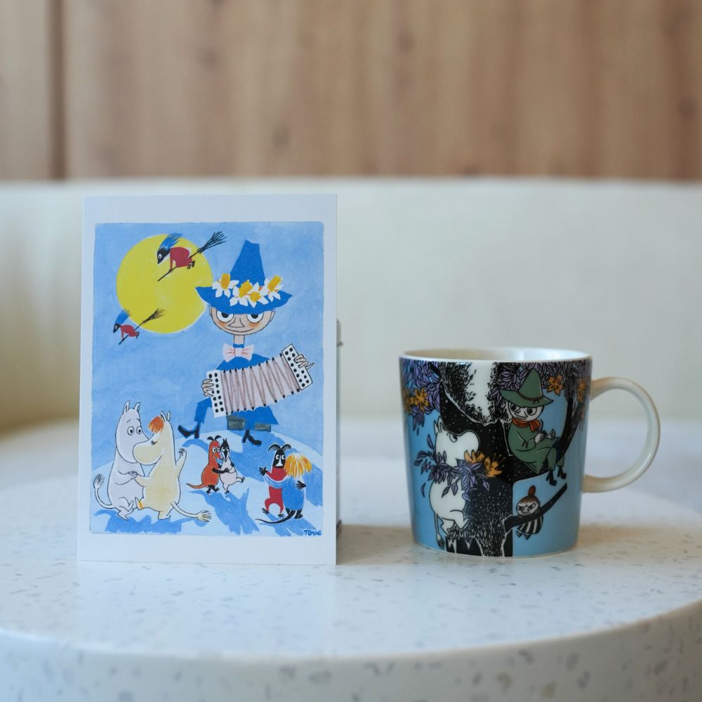 Kubek 300ml Friends Forever Moomin Arabia i pocztówka Wielkanocna