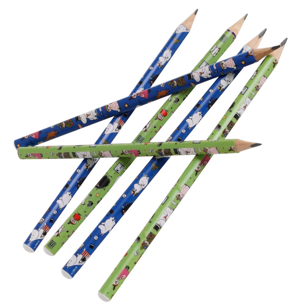 Zestaw 6 ołówków (2 kolory) Muminki Designhouse95