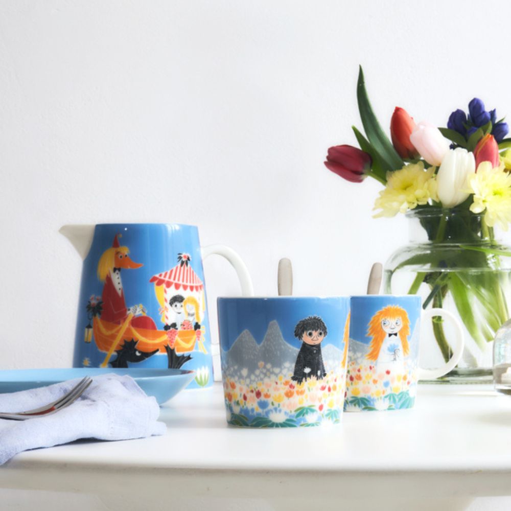 Zestaw porcelanowy (2 szt. kubek, dzbanek) Muminki Friendship - Moomin Arabia