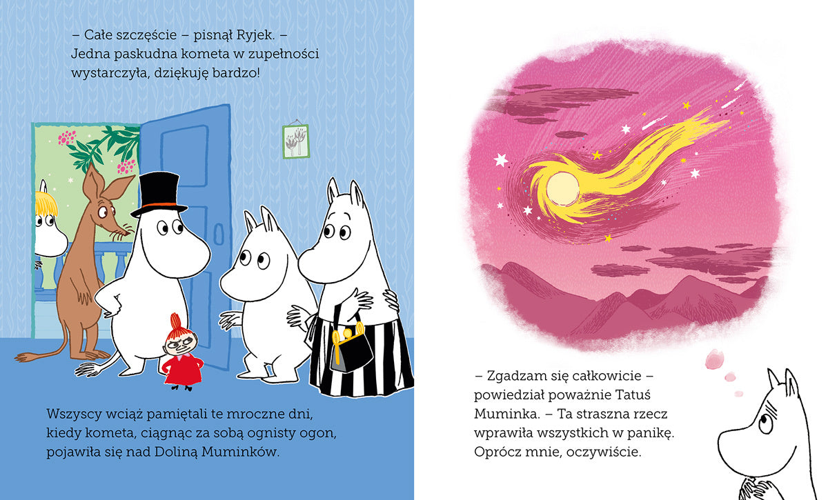 Książka Muminek Mamusia Muminka i Kometa HarperKids